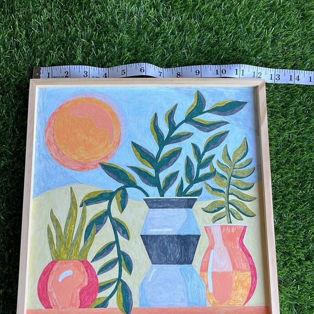 Plant Painting Handcrafted Handmade Framed Art Plants